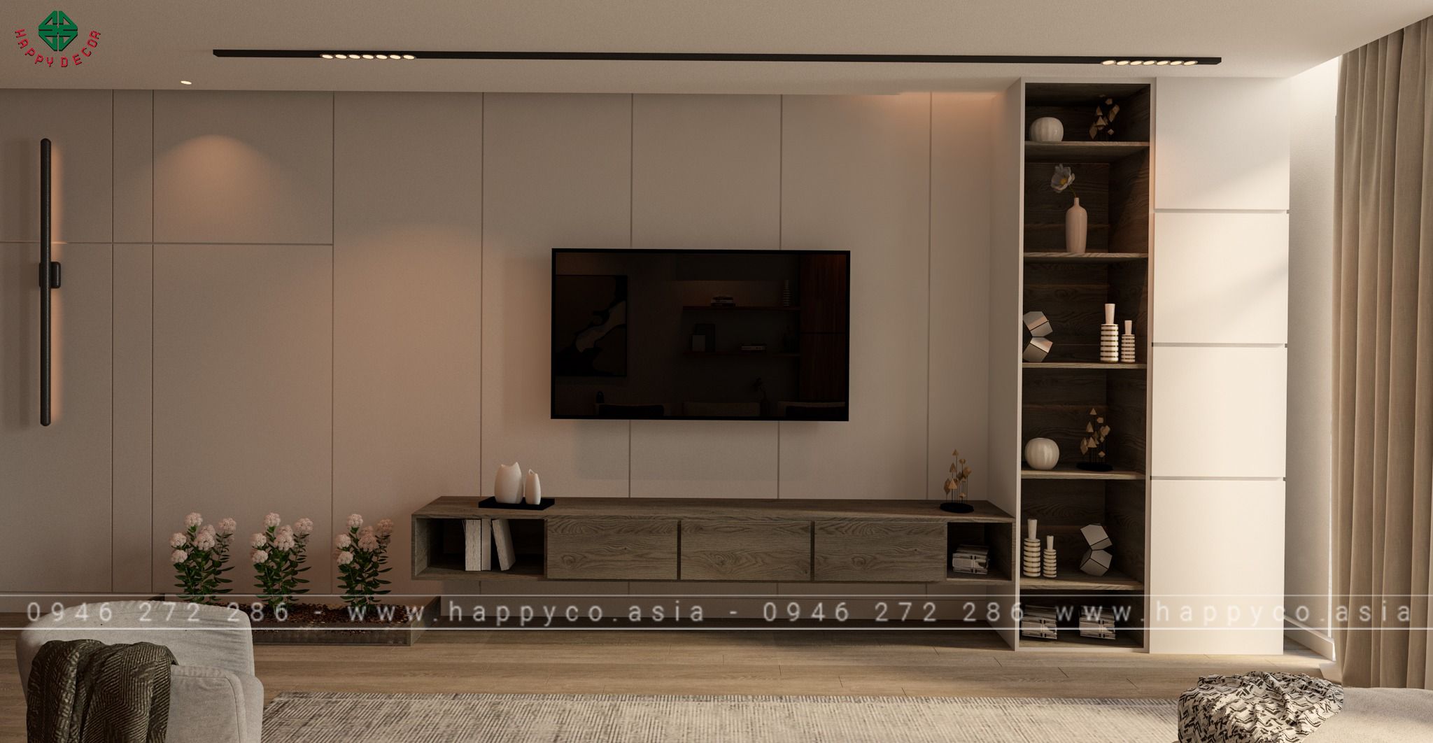 Một không gian sống được thiết kế hoàn hảo theo phong cách nội thất hiện đại tối giản