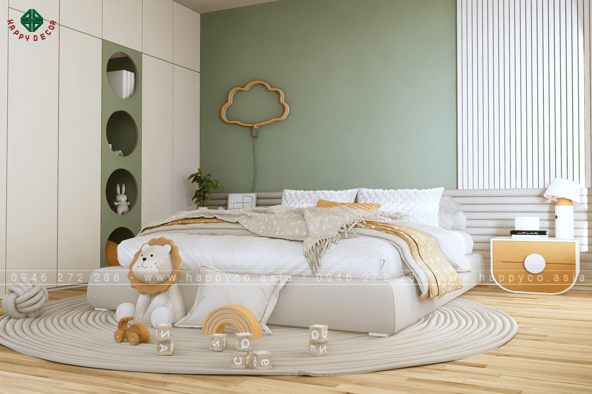 Tinh Tế và Tràn Đầy Cảm Hứng Phòng ngủ nơi bé yêu thỏa sức khám phá và phát triển trí tưởng tượng