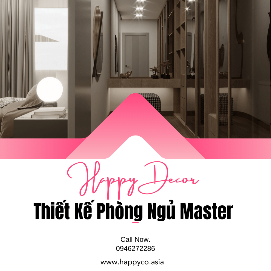 Nội thất phòng ngủ Master của căn hộ anh Khoa do Happy Decor thi công tại Bình Dương