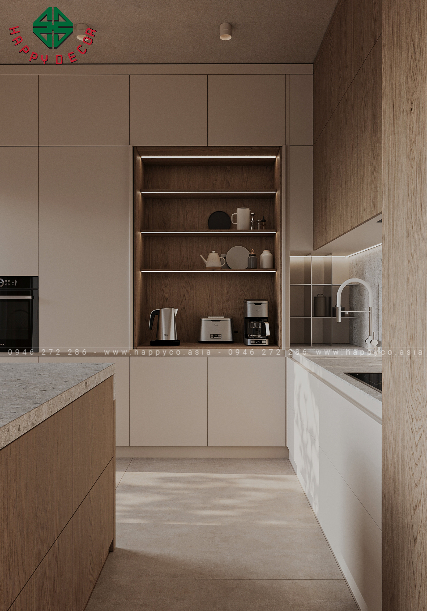 Mọi sản phẩm và vật liệu sử dụng trong thiết kế đều đạt chuẩn cao cấp, đảm bảo độ bền và tính thẩm mỹ.