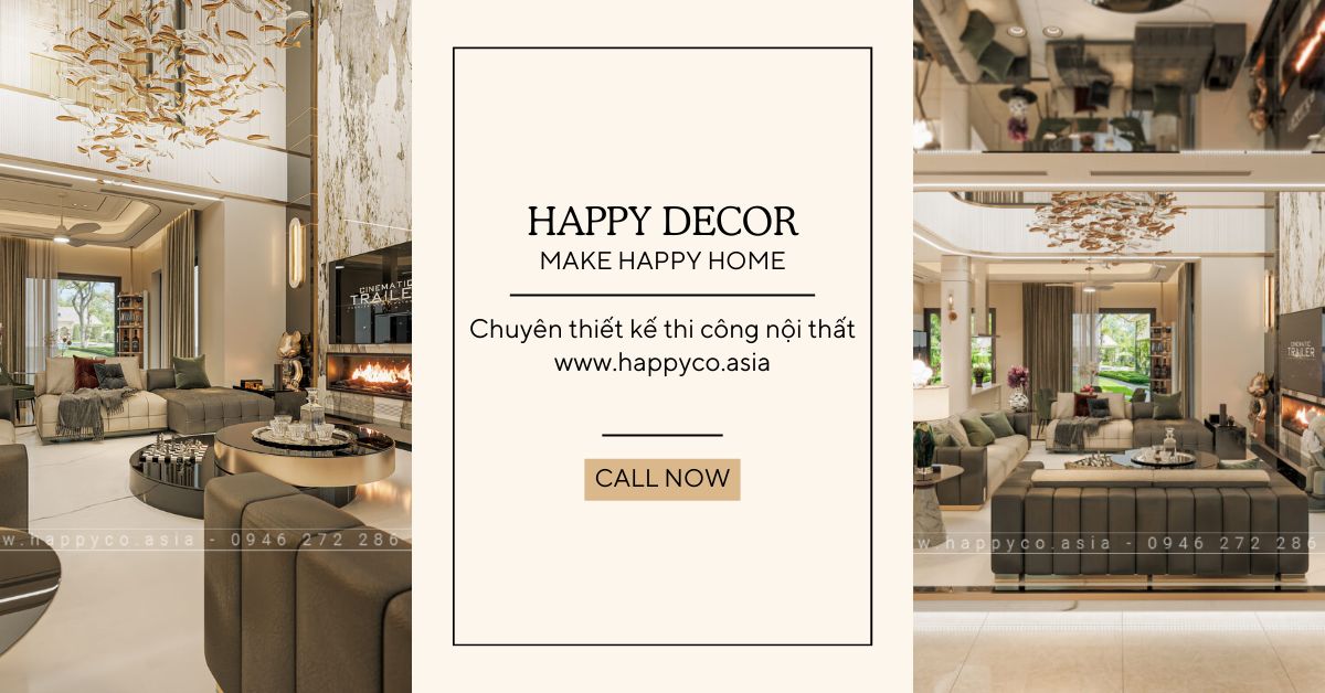 Thiết kế thi công nội thất biệt thự Biên Hòa