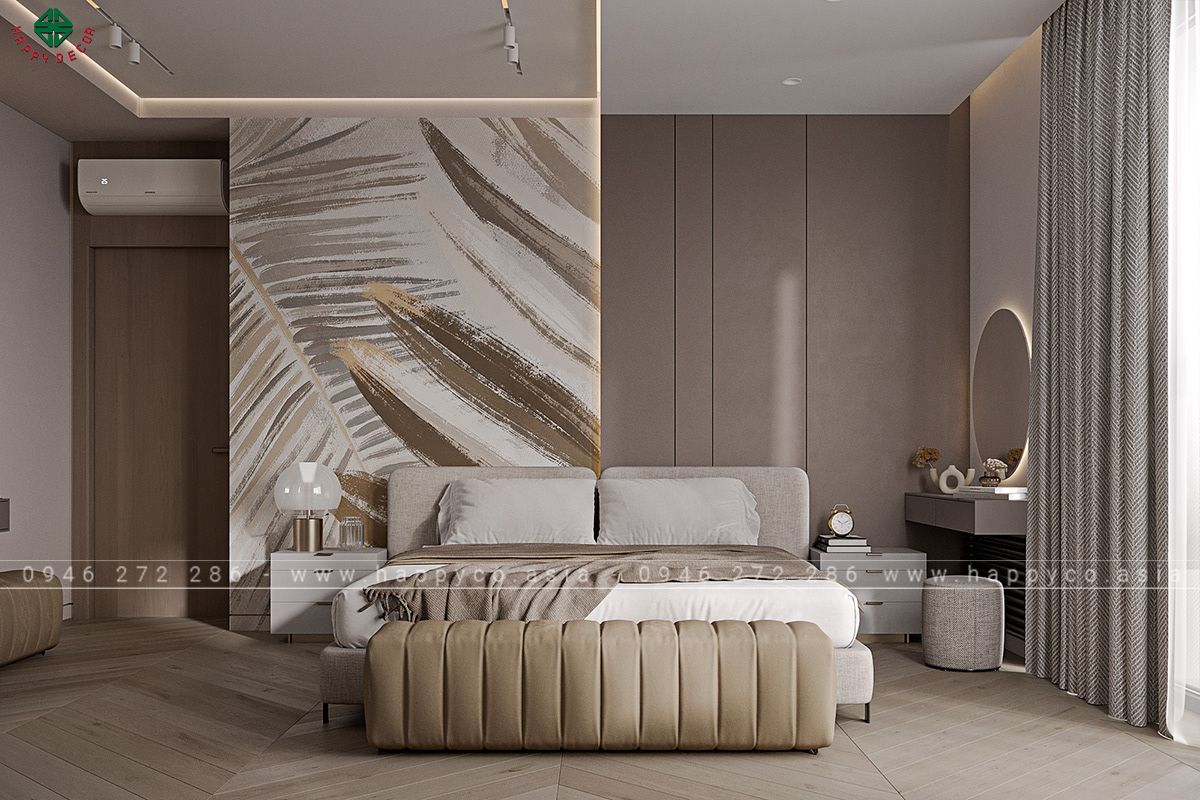 Thiết kế nội thất căn hộ 3 phòng ngủ tối giản