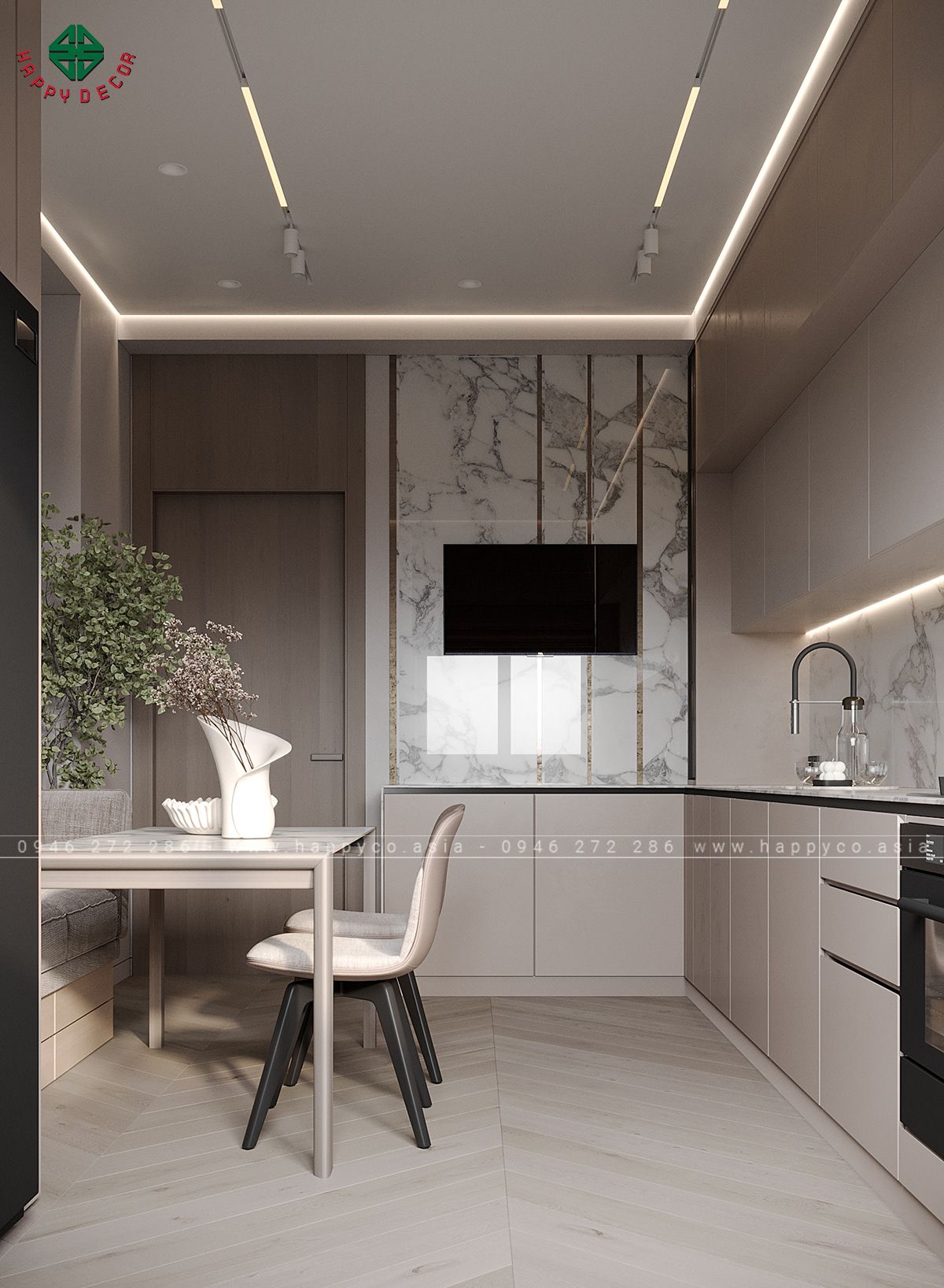 Happy Decor cam kết mang đến cho khách hàng dịch vụ thiết kế nội thất trọn gói từ A đến Z