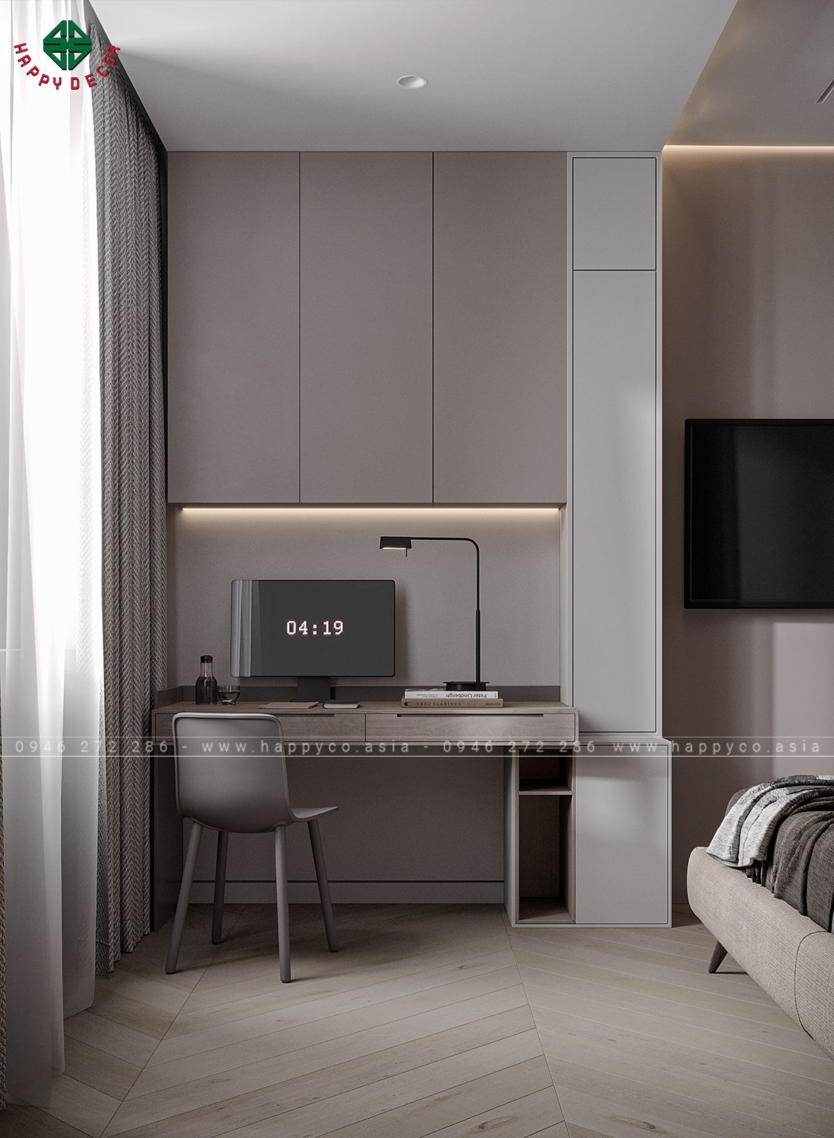 Happy Decor tự tin mang đến cho bạn giải pháp thiết kế nội thất căn hộ 3 phòng ngủ không chỉ đẹp mắt mà còn vô cùng tiện nghi và thoải mái