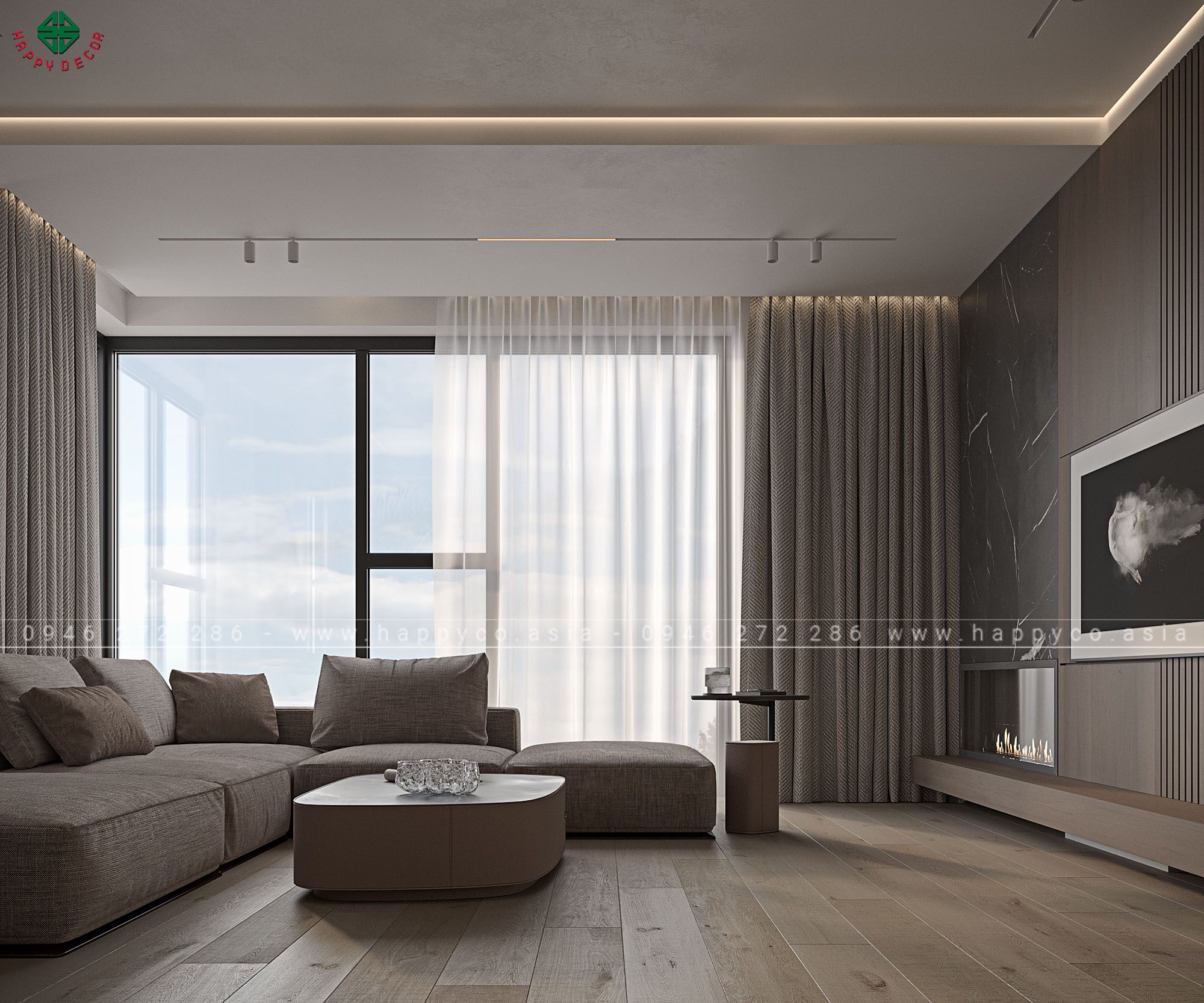 Thiết kế và thi công nội thất cho ngôi nhà 2 tầng 4 phòng ngủ