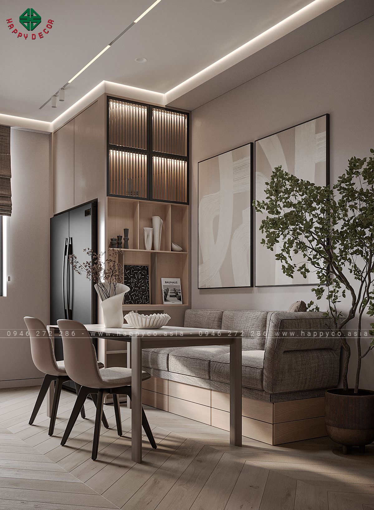 Chúng tôi thi công nội thất với mục tiêu tối đa hóa không gian sử dụng