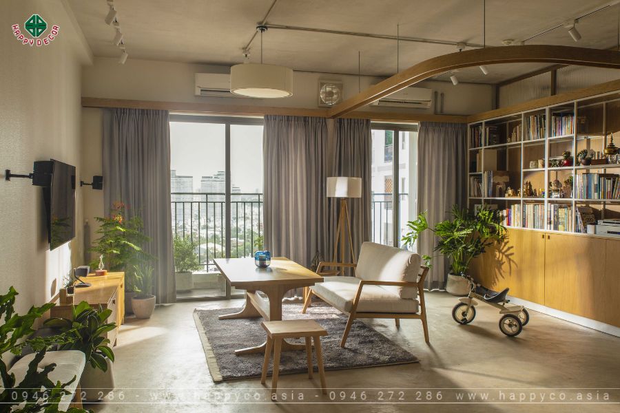 Phong cách thiết kế Nhật Bản tại căn hộ 70m2 Phong cách thiết kế Nhật Bản tại căn hộ 70m2