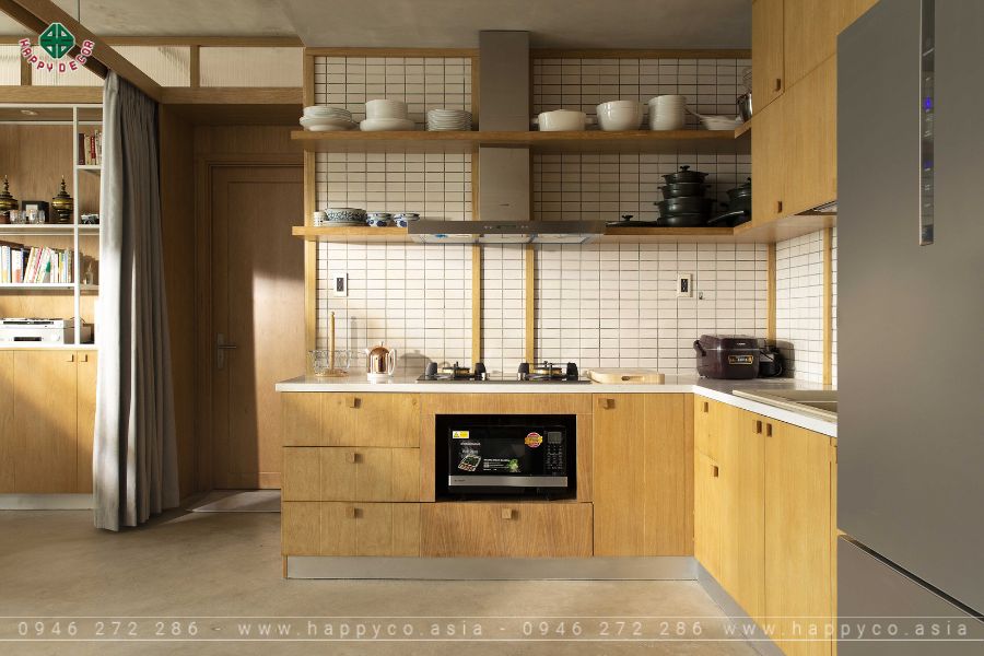 Khu vực bếp được trang bị nhiều thiết bị hiện đại Khu vực bếp được trang bị nhiều thiết bị hiện đại