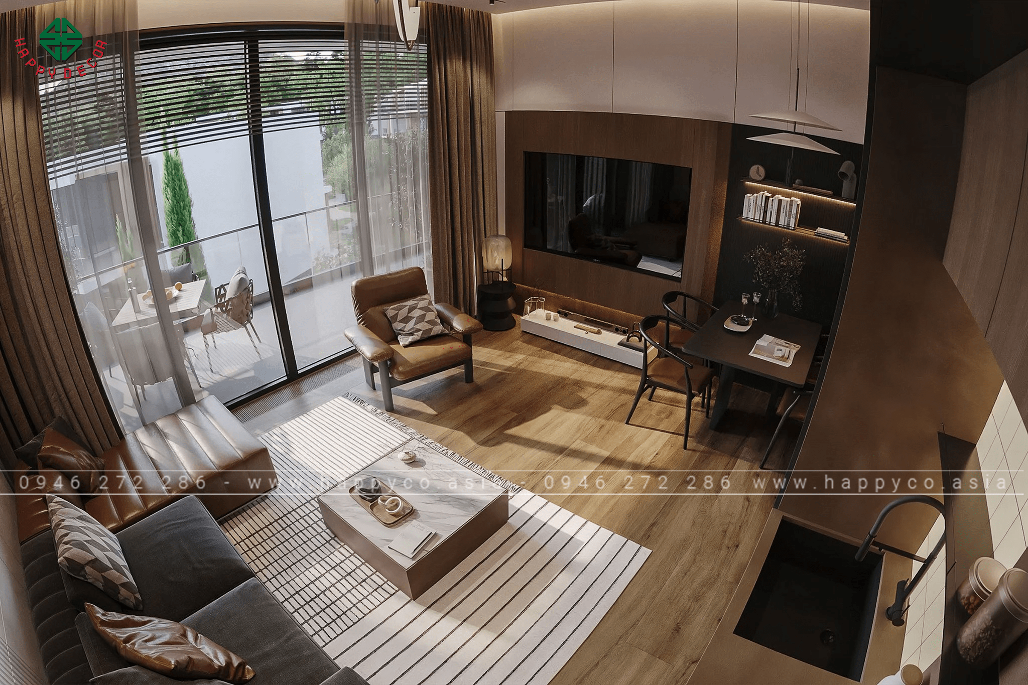 Nội thất căn hộ LUXURY do Happy Decor thiết kế và thi công tại Biên Hòa