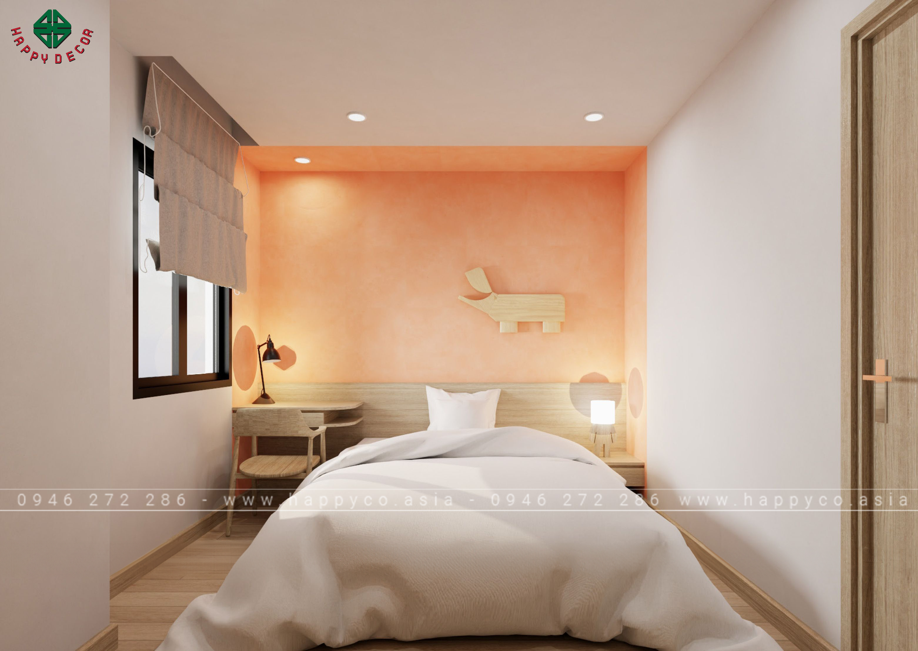 Sử dụng màu sắc rực rỡ để tạo điểm nhấn cho không gian