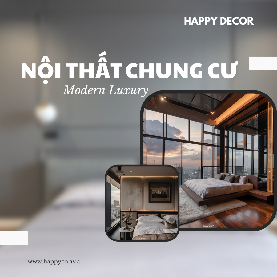 Thiết kế thi công nội thất chung cư Modern Luxury tại Biên Hòa - Happy Decor