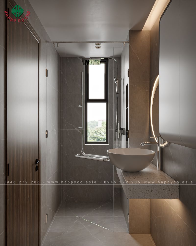 Phong cách hiện đại 2024 của Happy Decor chú trọng tạo ra các không gian mở, liền mạch, nơi phòng khách, bếp và phòng ăn được kết nối một cách tinh tế