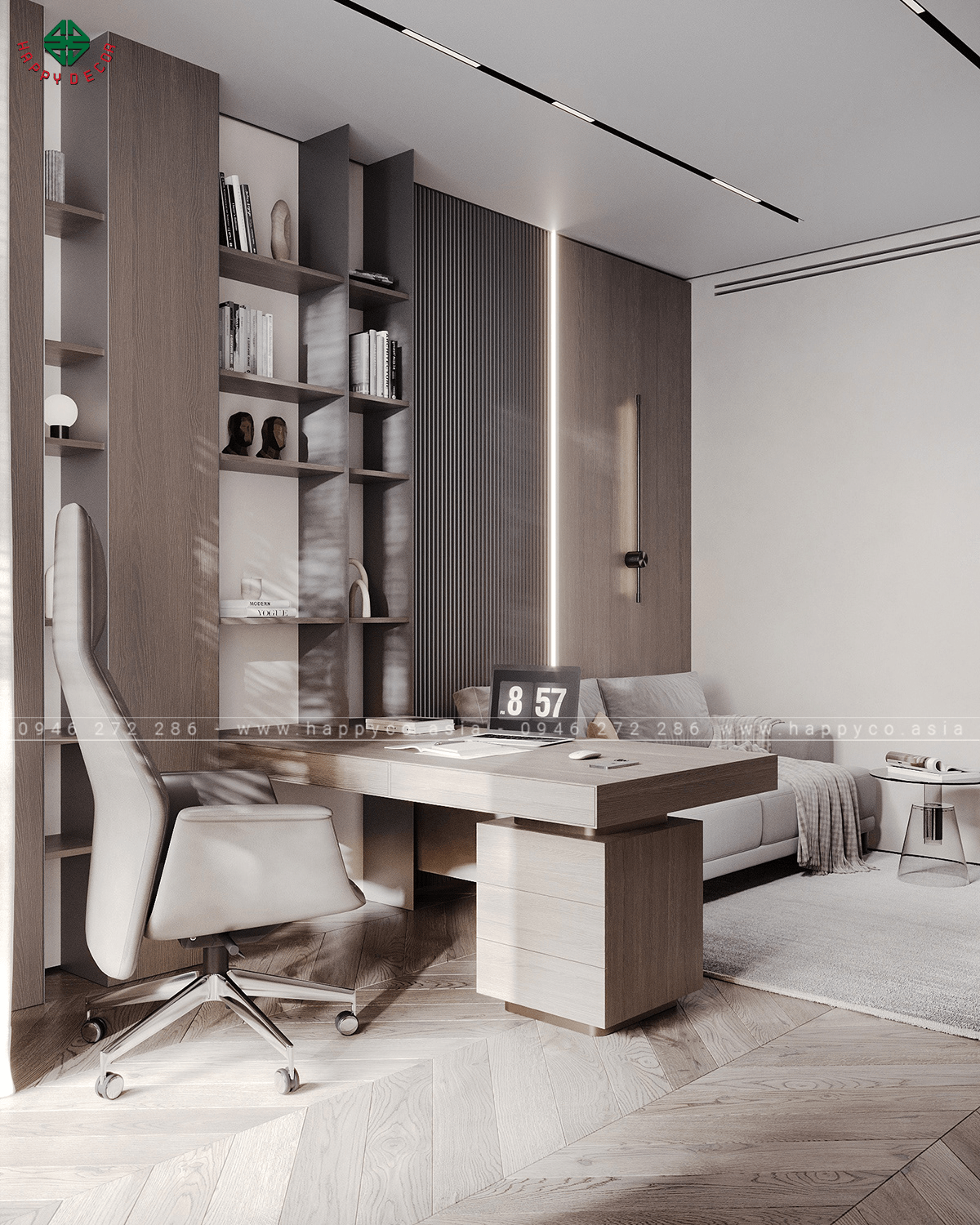 Mỗi dự án của Happy Decor đều được tạo nên từ sự tinh tế, khéo léo trong từng đường nét thiết kế