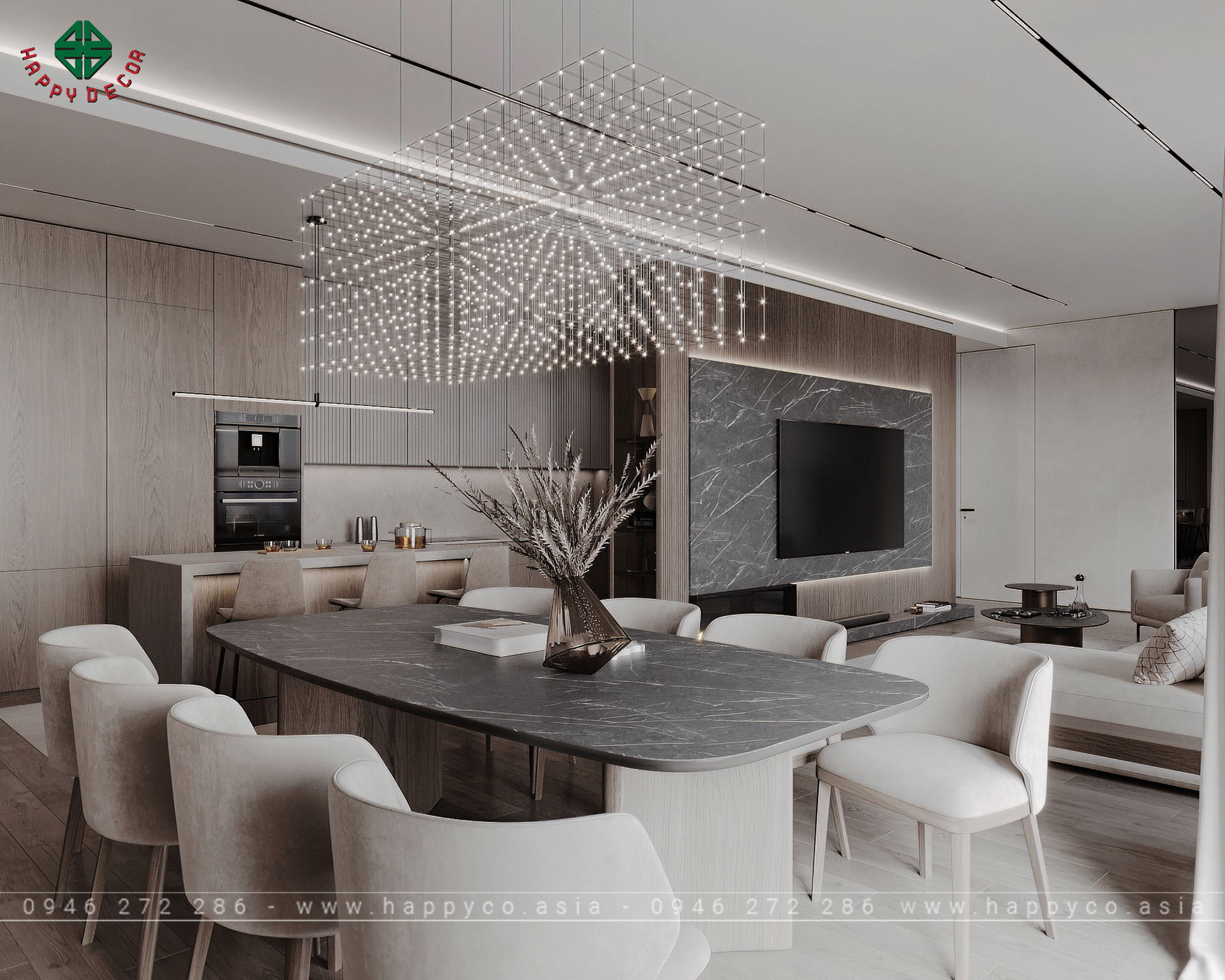 Happy Decor luôn chú trọng đến sự hài hòa trong từng chi tiết thiết kế