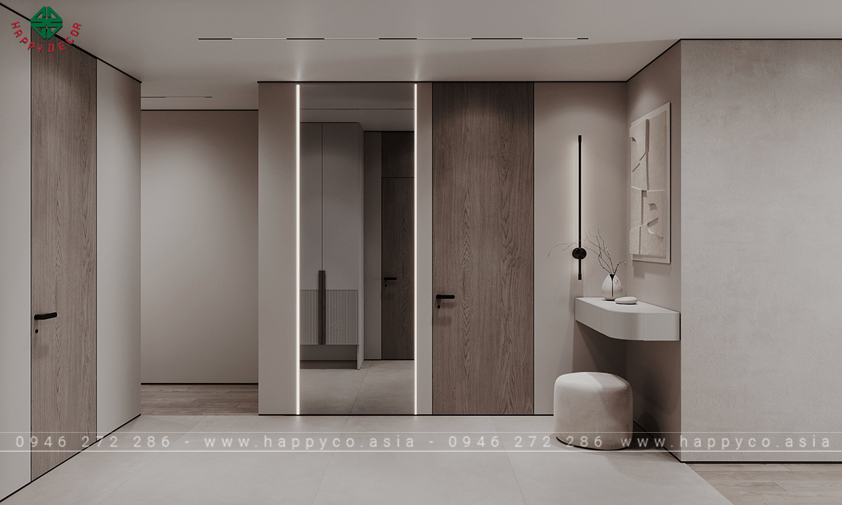 Căn hộ này được thiết kế tỉ mỉ với sự kết hợp hoàn hảo giữa vật liệu cao cấp và thiết kế hiện đại