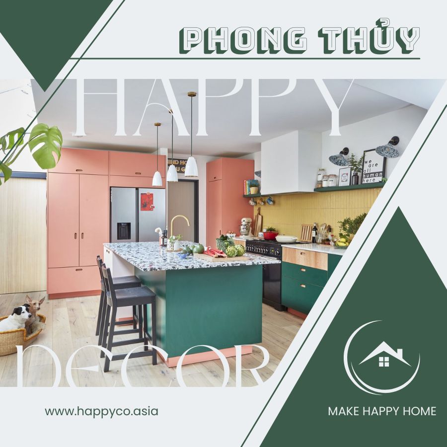 Thiết kế thi công nội thất nhà bếp hợp phong thủy tại Biên Hòa - Happy Decor
