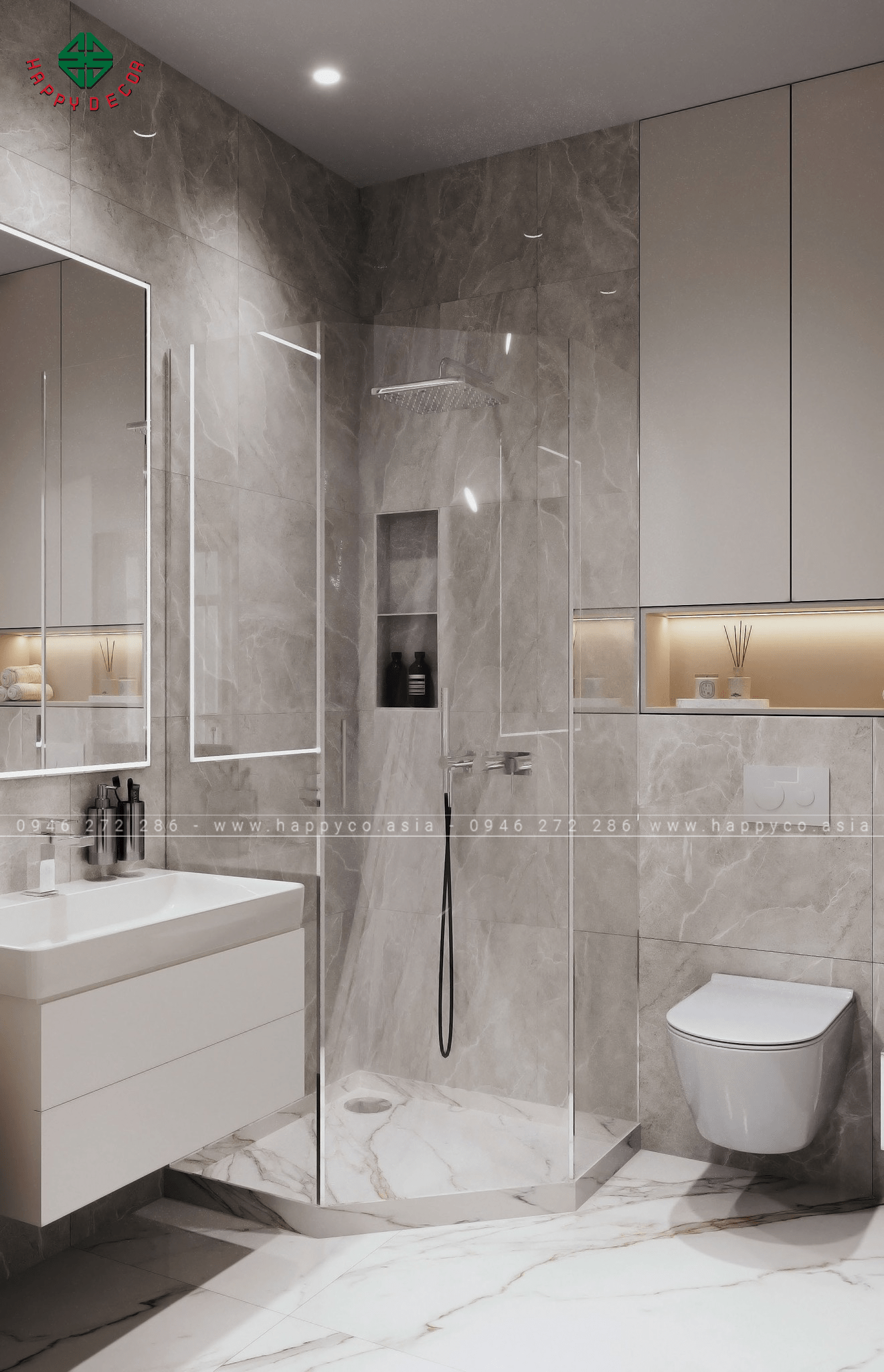 Nội thất nhà phố hiện đại do Happy Decor thiết kế và thi công