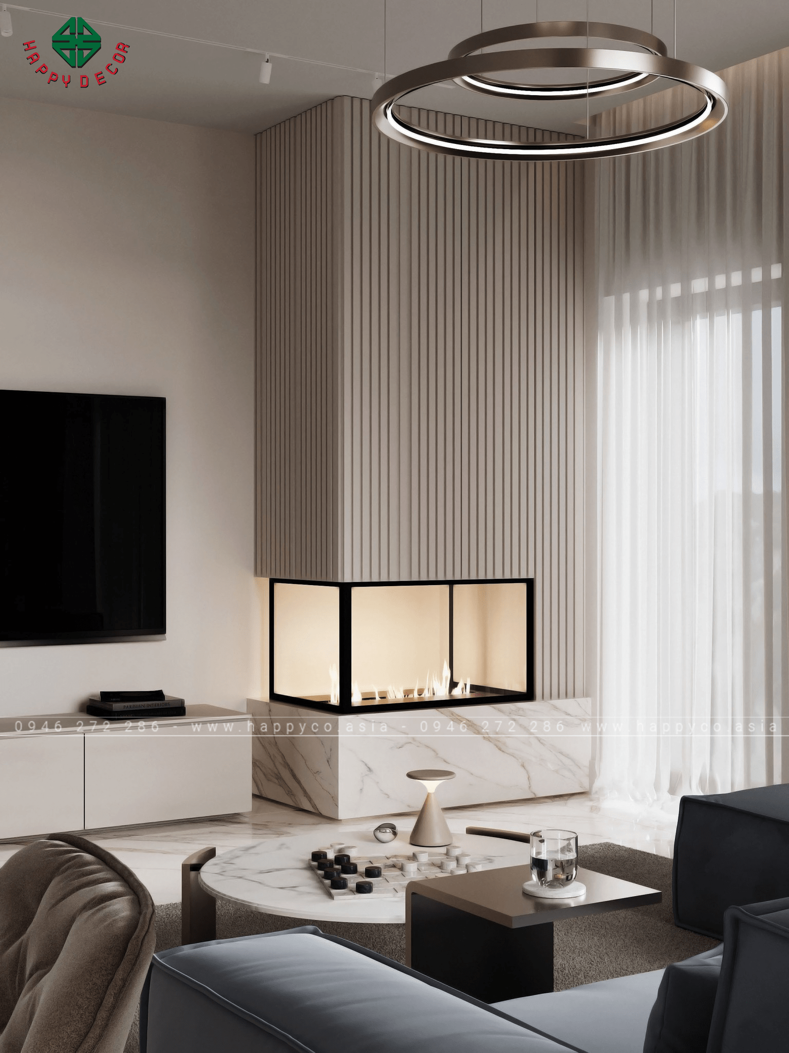 Thiết kế và thi công nội thất nhà phố hiện đại cùng HAPPY DECOR