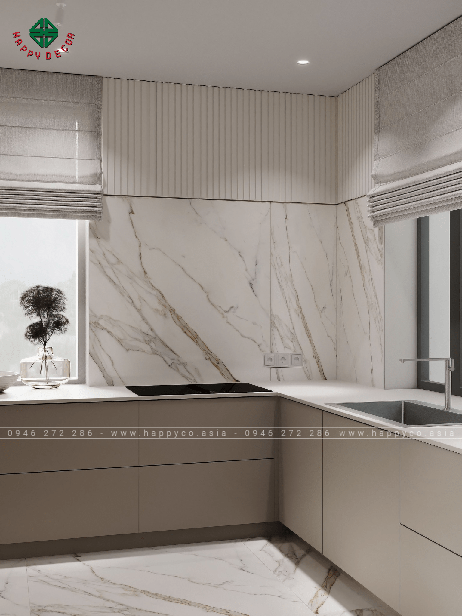 Thiết kế thi công nội thất nhà 2 tầng hiện đại tại Biên Hòa - Happy Decor