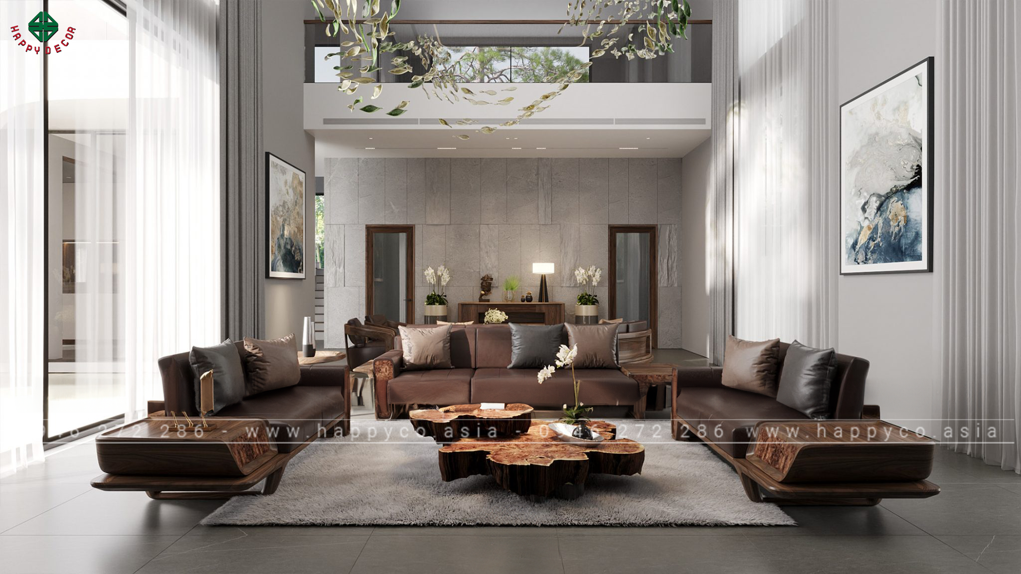 Thiết kế thi công nội thất phòng khách Biên Hòa - Mẫu 03