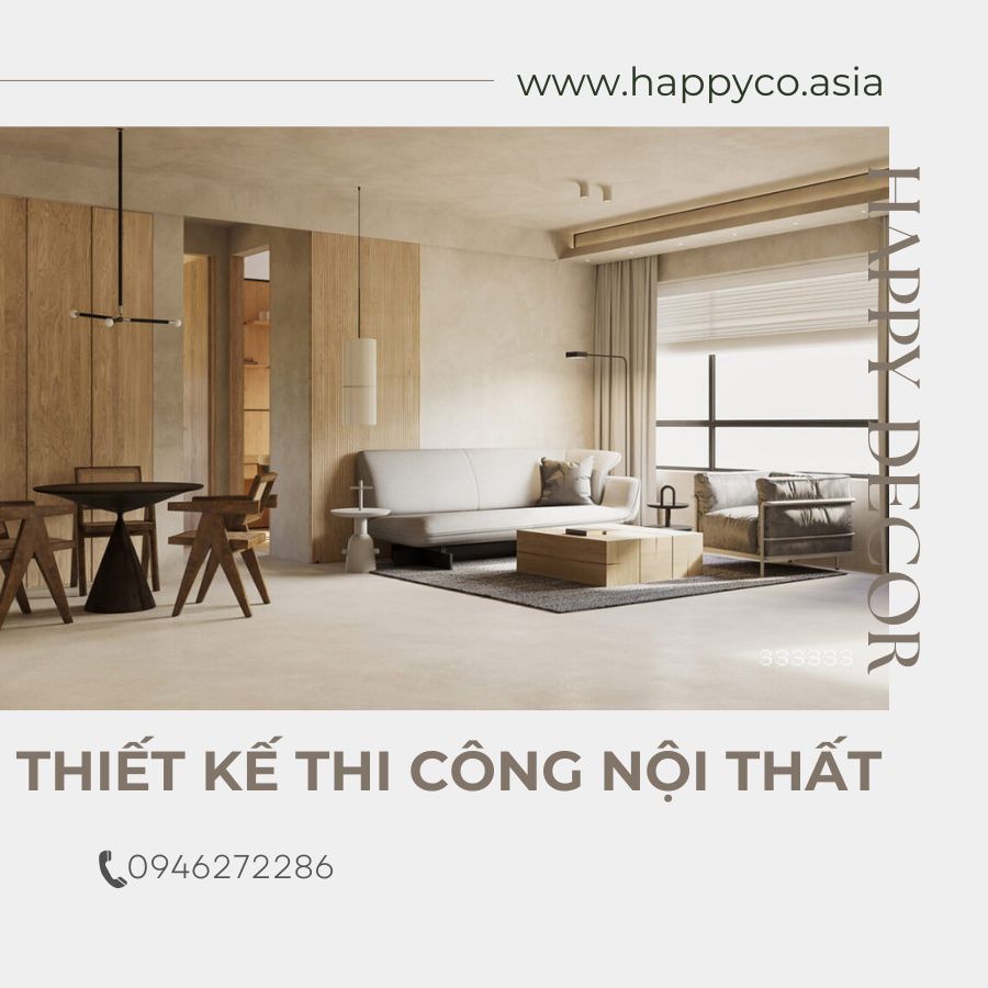 Thiết kế thi công nội thất ván công nghiệp tại Biên Hòa - Happy Decor