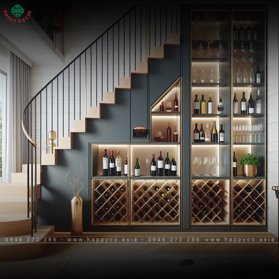 Tủ rượu bằng ván công nghiệp nên thân thiện với môi trường
