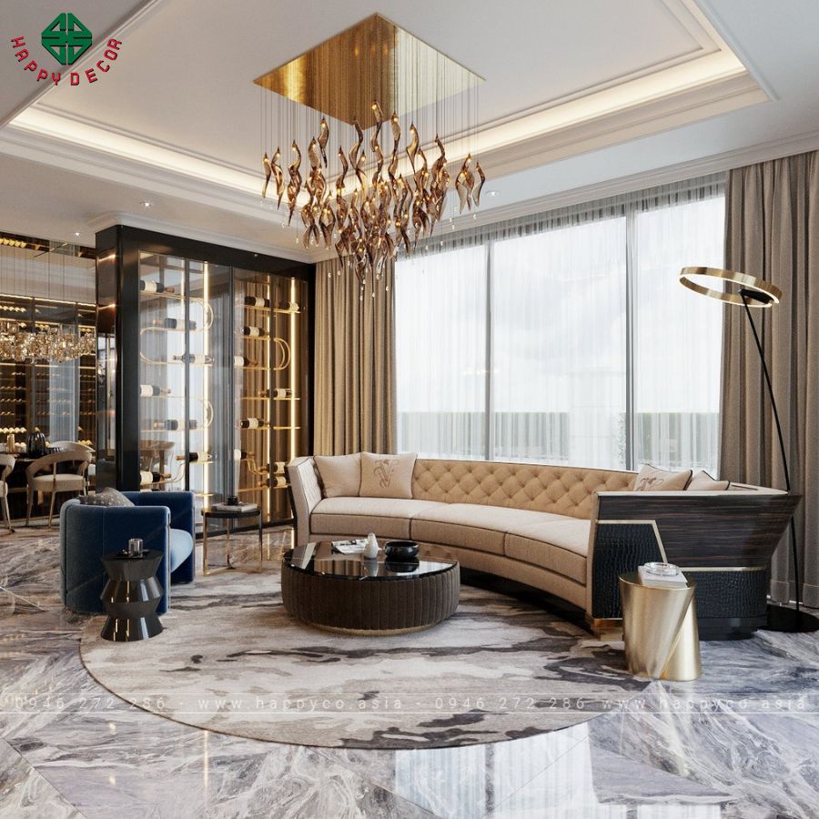 Tủ trang trí kết hợp kệ trưng bày