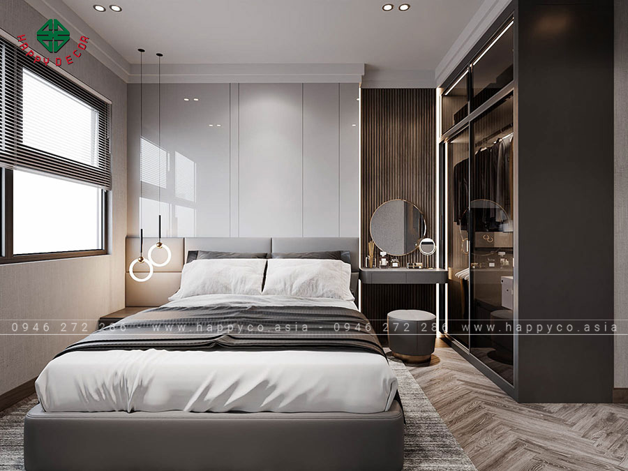 Giường, tủ, bàn đầu giường và các đồ nội thất khác cũng được lựa chọn kỹ lưỡng