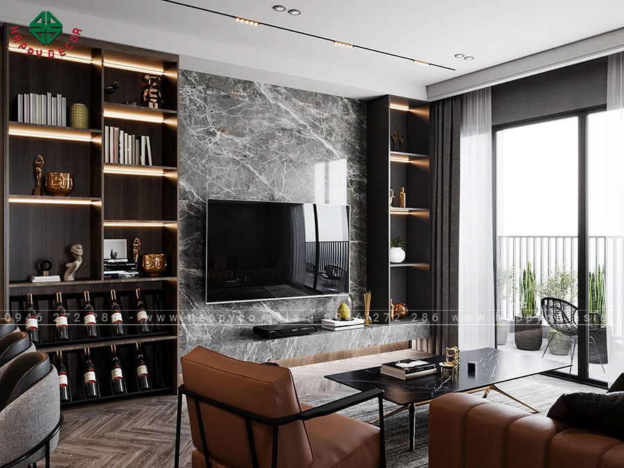 Tận dụng hiệu quả ánh sáng từ khung cửa sổ giúp không gian rộng rãi, thoáng mát