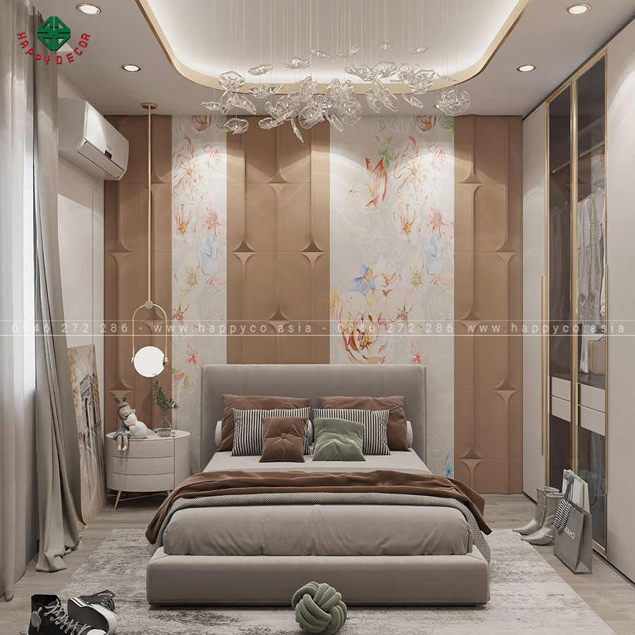 Phòng ngủ con gái lớn lấy cảm hứng từ thiết kế hiện đại