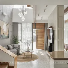 Thiết kế thi công nội thất nhà 2 tầng - Tạo không gian sống đẳng cấp