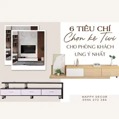 6 TIÊU CHÍ CHỌN KỆ TIVI CHO PHÒNG KHÁCH ƯNG Ý
