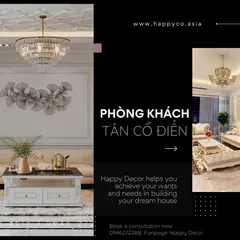 5 Lưu Ý Khi Thiết Kế Nội Thất Phòng Khách Tân Cổ Điển