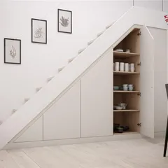 Mẫu Cầu Thang Nhôm Kính Hiện Đại Sử Dụng Không Gian Gầm Cầu Thang Hiệu Quả