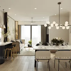 Thiết Kế Thi Công Nội Thất Chung Cư Dĩ An 72m2 Đẹp, Hiện Đại