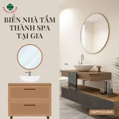 Biến Nhà Tắm Thành Spa Tại Gia Với Nội Thất Gỗ Công Nghiệp