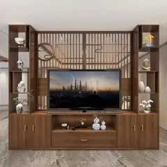 Dùng gỗ công nghiệp để trang trí phòng khách hiện đại thêm nổi bật và sang trọng