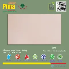 Tấm Ván Nhựa Pima Trắng T05 tại Biên Hòa