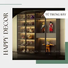 Thiết Kế Thi Công Tủ Trưng Bày Phòng Khách Hoàn Hảo