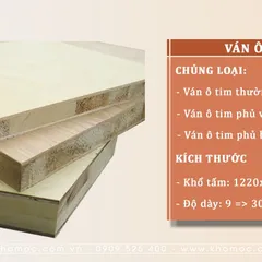 Lợi Ích Vượt Trội của Ván Ô Tim Trong Thi Công Nội Thất