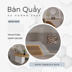 Xu Hướng Bàn Quầy Thu Ngân Hiện Đại 2024