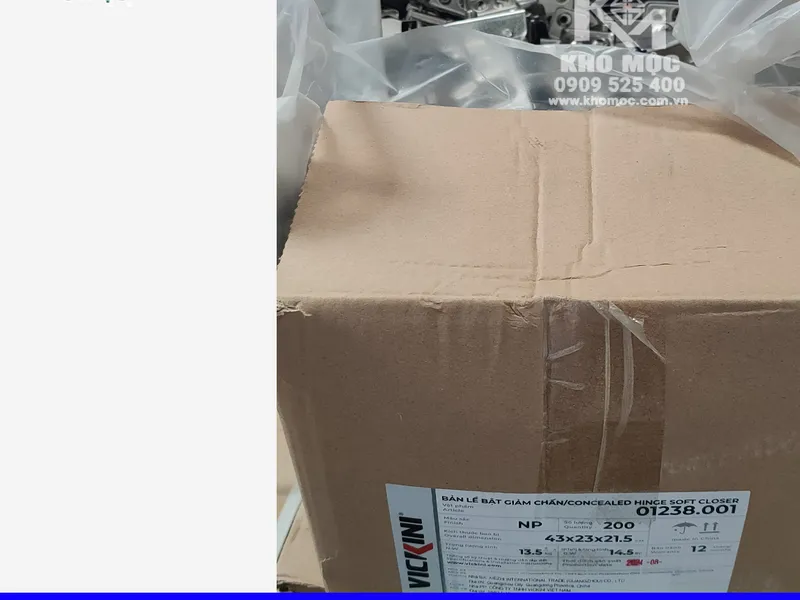 Bản Lề Giảm Chấn 01238 VICKINI ( Bịch 2 cái )