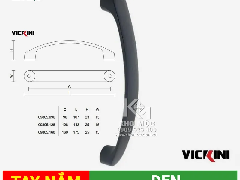 TAY NẮM 09805 ( giống tay nắm C )