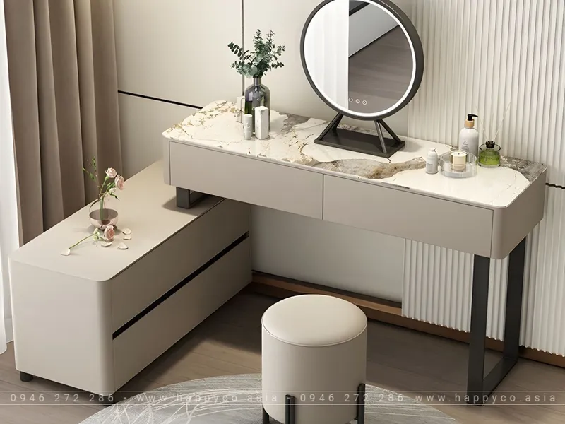 BÀN TRANG ĐIỂM GỖ CÔNG NGHIỆP MDF THANH LỊCH BP6843