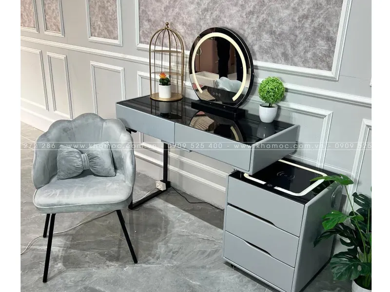 BÀN TRANG ĐIỂM GỖ MDF TN04