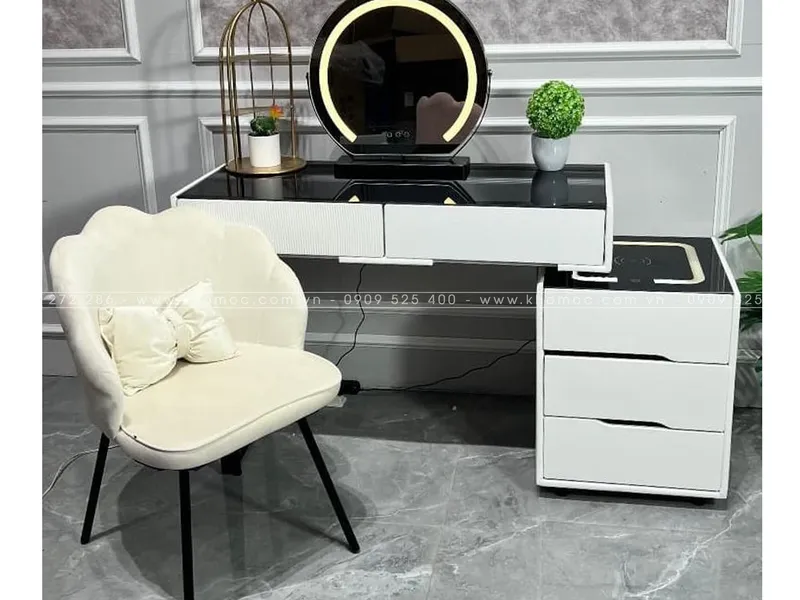 BÀN TRANG ĐIỂM GỖ MDF TN04