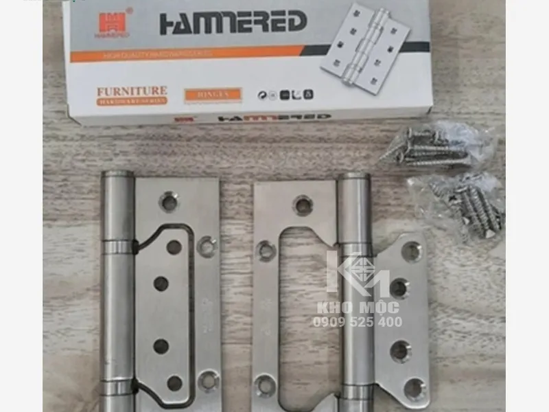 Bản Lề Âm Dương Hamered 10phân x 2ly 4"x 3"x 2mm 432SS_201