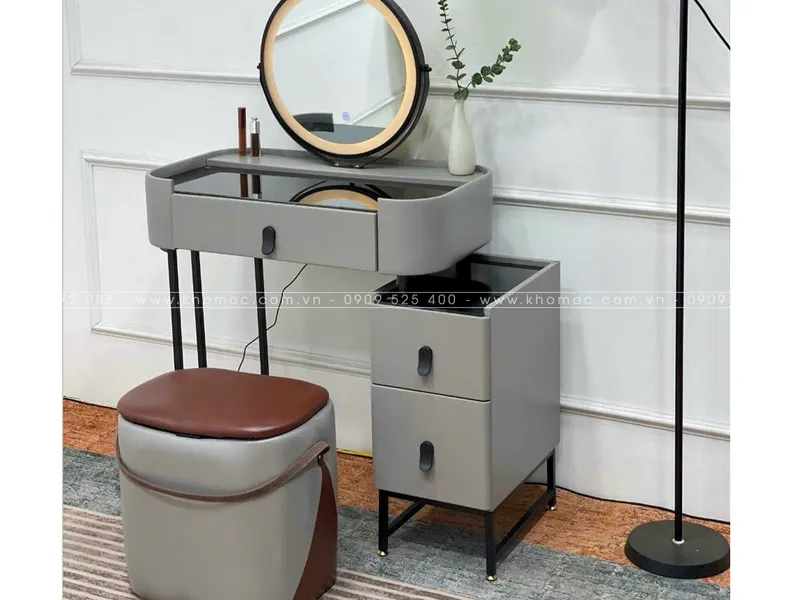 BÀN TRANG ĐIỂM GỖ MDF BỌC NHỰA TN16