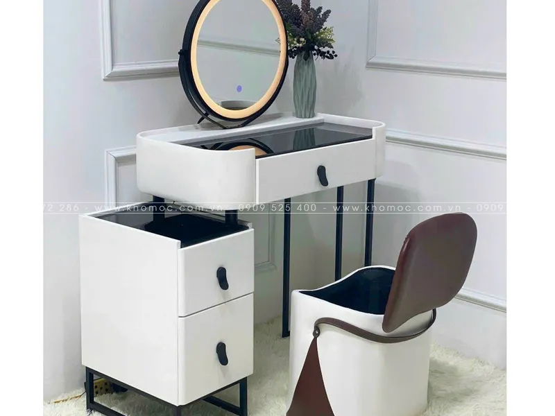 BÀN TRANG ĐIỂM GỖ MDF BỌC NHỰA TN16