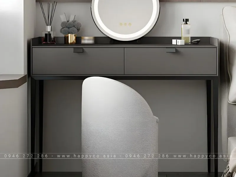 BÀN TRANG ĐIỂM GỖ MDF TỐI GIẢN BP6829